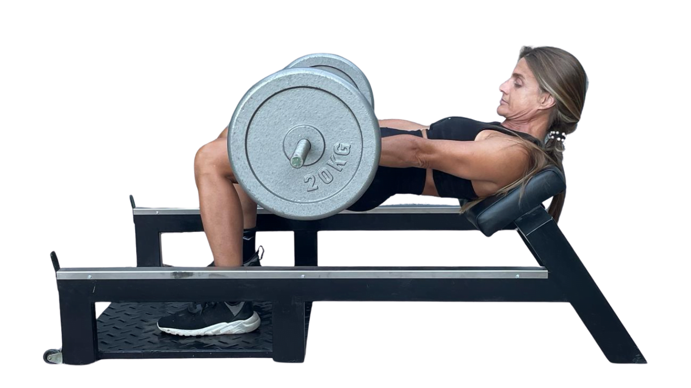 Banco para hip thrust – Plataforma para empuje de cadera – Ejercicio de glúteos